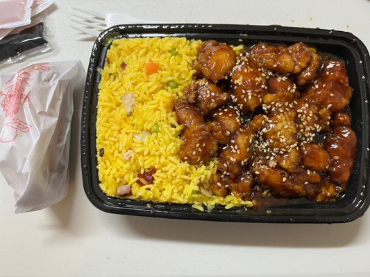 Sesame chicken combo