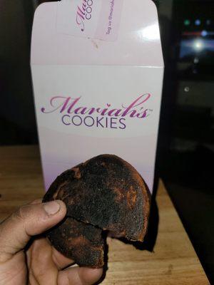 Very burnt cookie