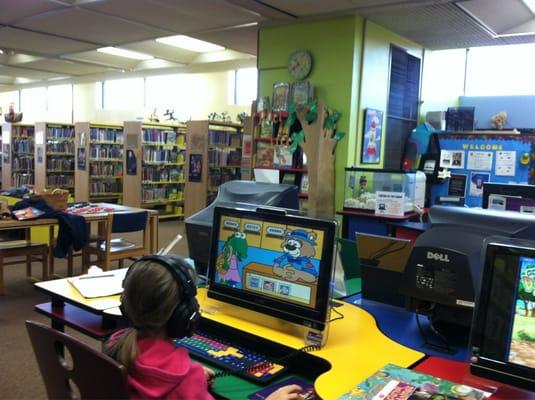 This is the upstairs...adult non-fiction and children's.