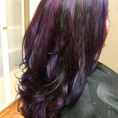 Beautiful purple dye job by Jenna