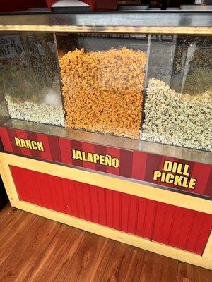 Different types of popcorn