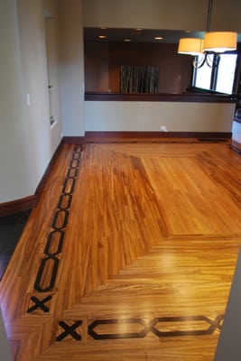 Zebrawood floor with Bona Traffic finish