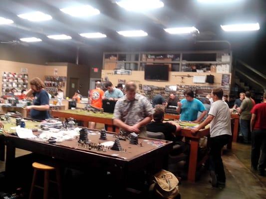 24 players in the store for Warmachine Hordes by @PrivateerPress for league night!