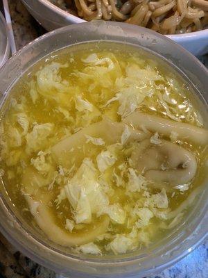 Egg drop wonton soup