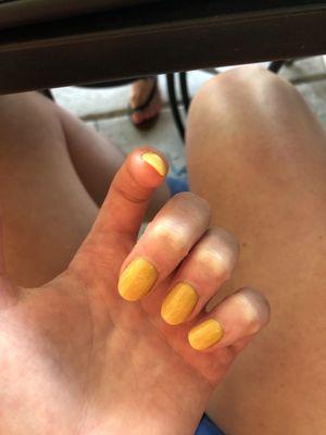 Yellow dip nails (color 70)