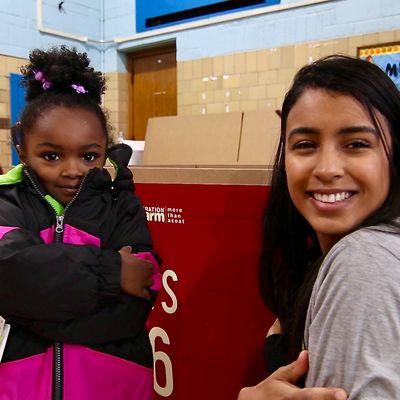 Event Filming at Edison Elementary School, Detroit for Hollister and Operation Warm