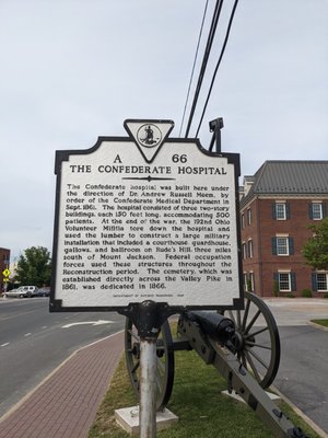 Confederate Hospital Historical Marker, Mount Jackson VA