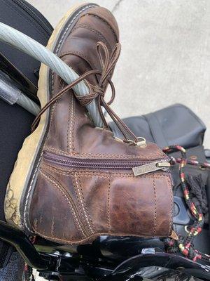 Harley Davidson motorcycle boot