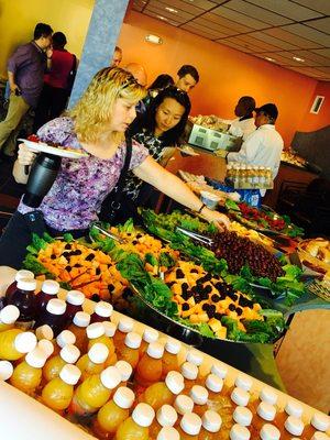 Breakfast catering at old movie theatre