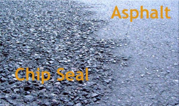 Chip seal Paving versus asphalt