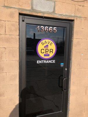 Entrance to our new location!