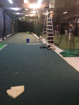 More cages and areas to work on throwing/pitching.