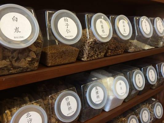 We have the largest Chinese raw herb pharmacy in the Southeast! Come in and see our stock of 250+ organic and lab tested herbs.