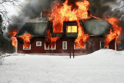 Don't let this happen to your home. Have your chimney cleaned and inspected yearly for safety