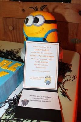 "Despicable Me" 7th Birthday Party invitations!