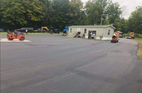 Paved blacktop for clean and easy driving