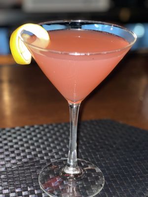 Blood orange martini