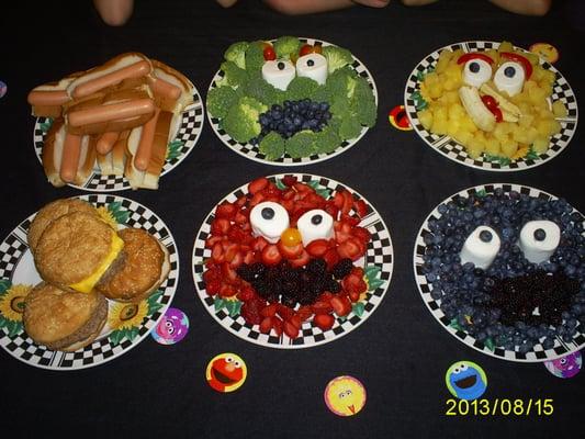 Eating your fruits & vegetables should be fun! "Sesame Street theme"