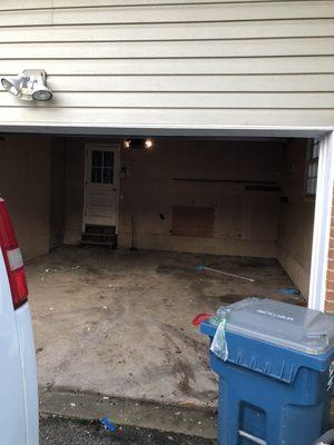 Full 2 car garage (after)