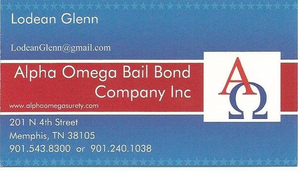 Lodean Glenn's business card.