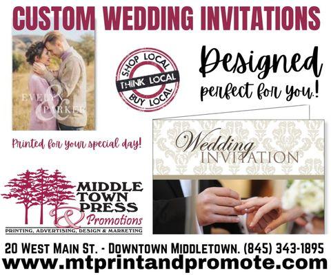 Wedding and social invitations made just for you!