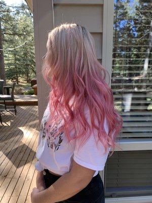 Hot pink Balayage