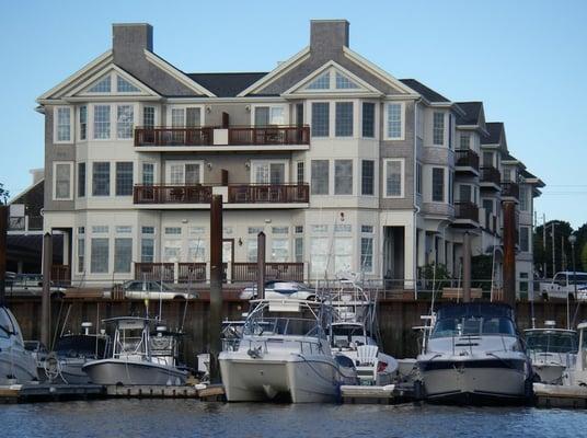 The condominiums at Scituate Harbor.