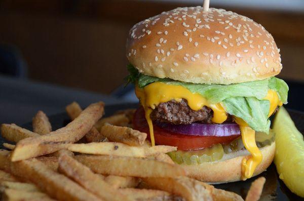 Cheeseburger with our fresh cut fries