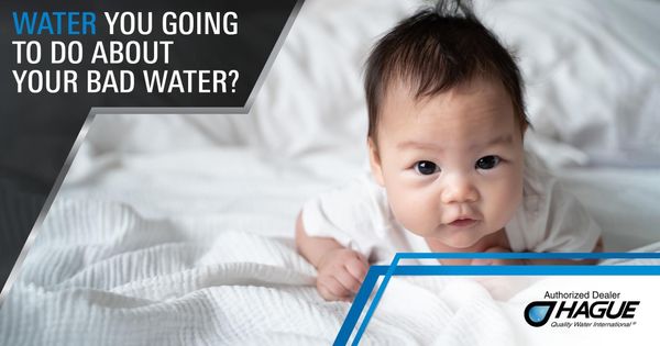 Protect your baby's skin by having soft water in your home. Call us today to learn more!