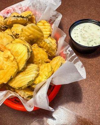 Thurman fried pickle chips.