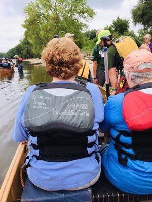 We have 7 members in our canoe.   9/03/18