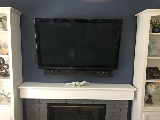 Paint grade box mantel shelf