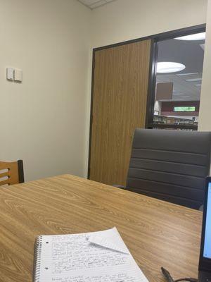 Working in a private room