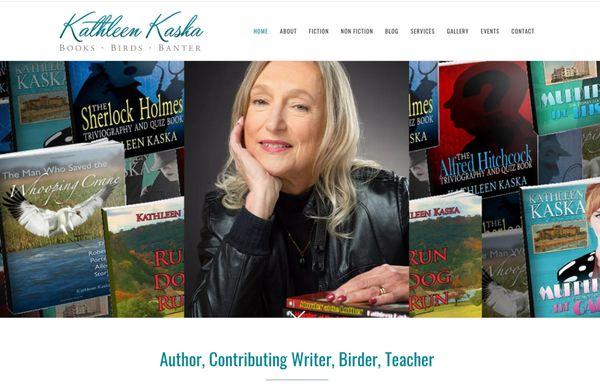 Website Design. Client: Author Kathleen Kaska. https://kathleenkaska.com/