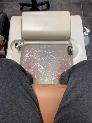 Pedicure.