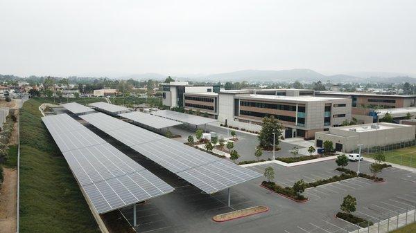 San Marcos High School - Solar DSA Carports