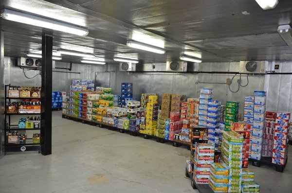 Walk-In Beer Cooler.