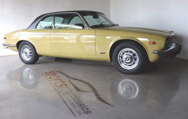 1975 Jaguar XJ6C with original Harvest Gold paint and low miles.