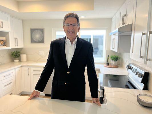 Craig Ratowsky in the new kitchen remodel we advised our clients on at a property we listed in Irvine.