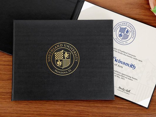 Padded black folio for framing 8x10 certificates, diplomas, photos, or portraits.