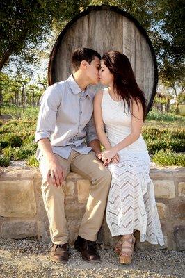 Engagement photos at a Winery in Paso Robles