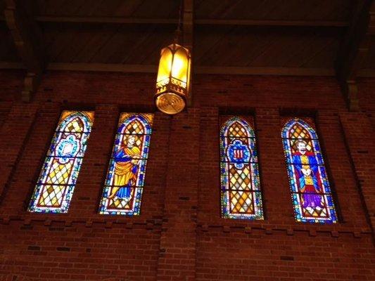 Each stained glass tells a story.