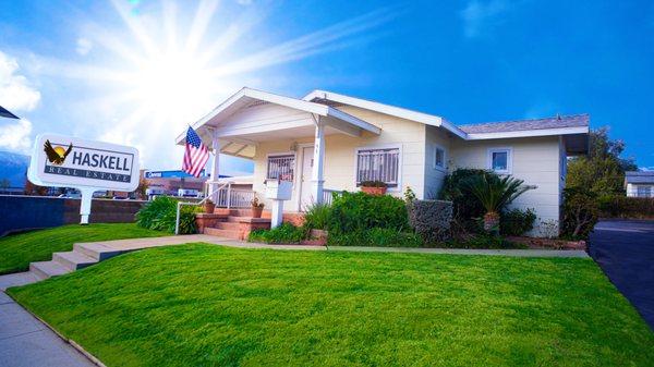 The Haskell Real Estate office, in Banning California.