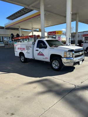 Service trucks fully stocked