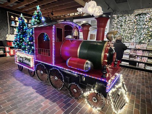 Christmas themed train