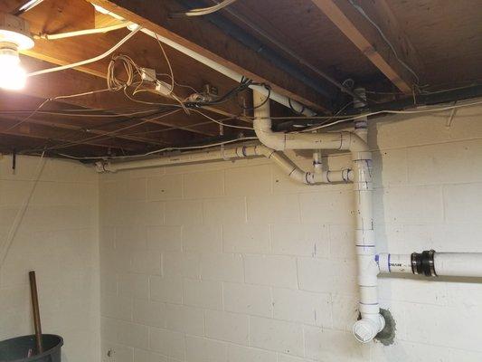 New plumbing installation