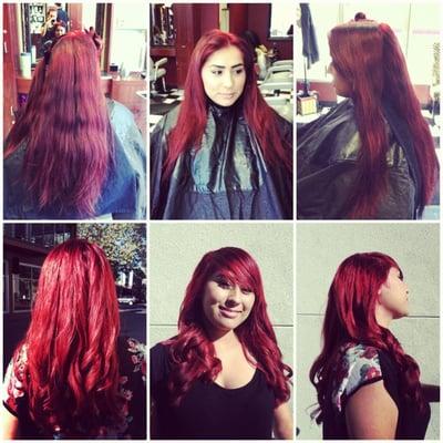 Color correction, then red color all over By: Nicci