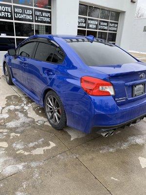 My new WRX after Sam finished.