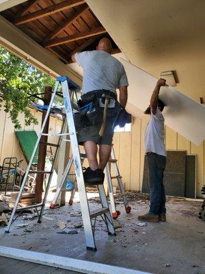 Drywall repair and texture