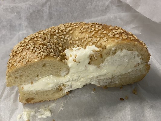 Sesame Bagel with Spread